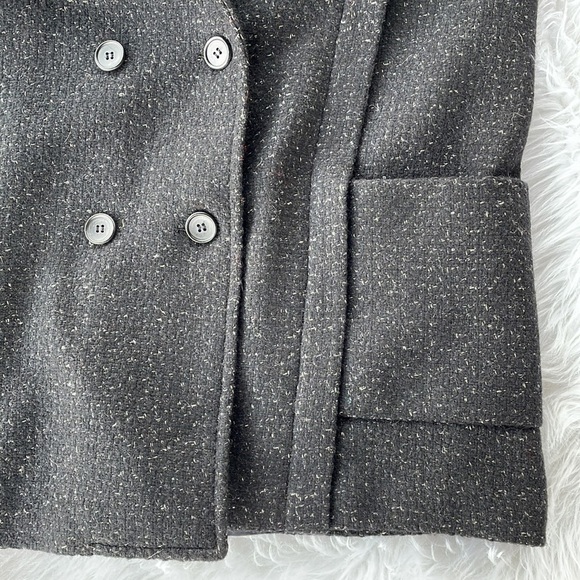 David Benjamin Jacket Peacoat Outerwear Vintage Black Wool Preppy Business Sz 14 - Picture 4 of 6